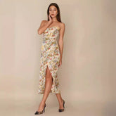 Smile Says It All Floral Tie Front Maxi Dress